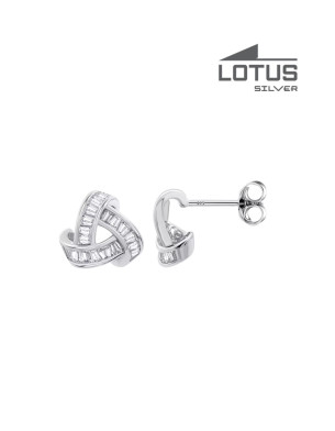 LOTUS SILVER EARRINGS